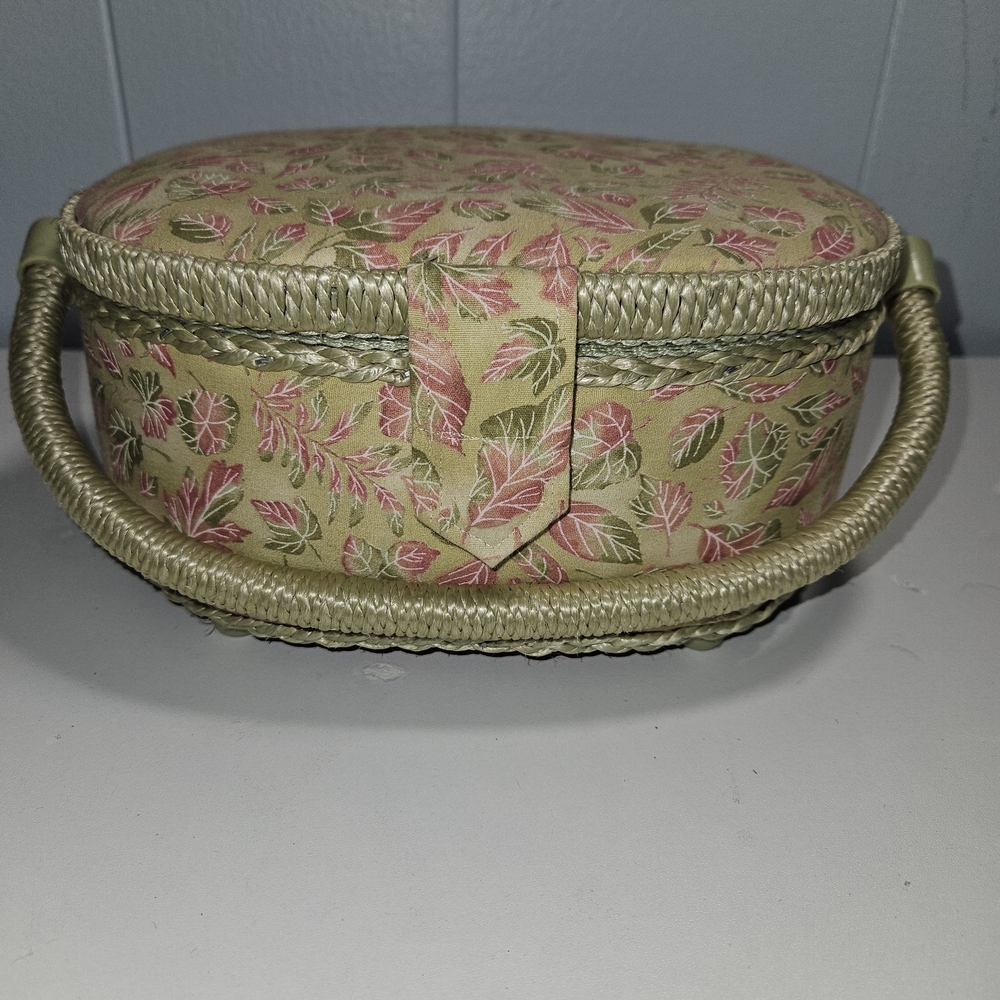 Small Sewing Basket with Handle